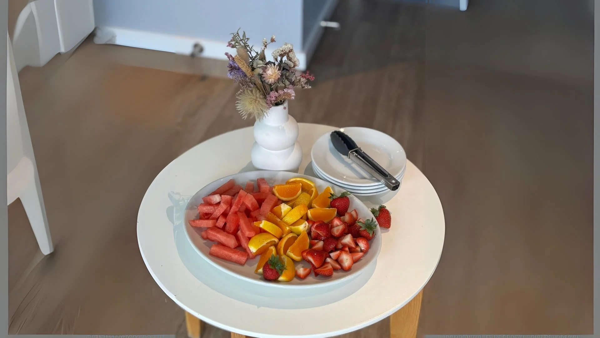Fresh watermelon, oranges and strawberries prepared for children at Haven Early Learning