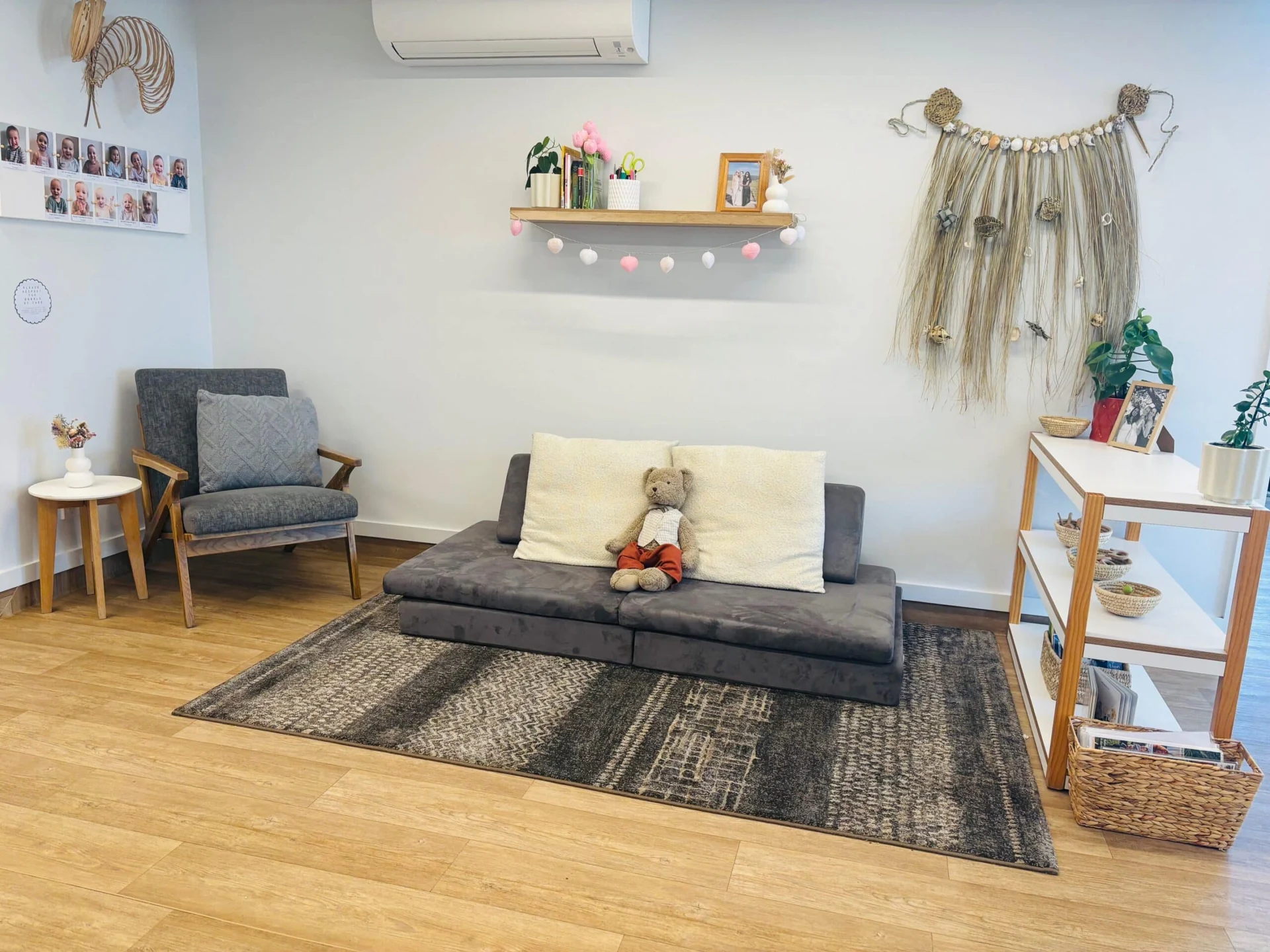 Cozy living room with decorative elements